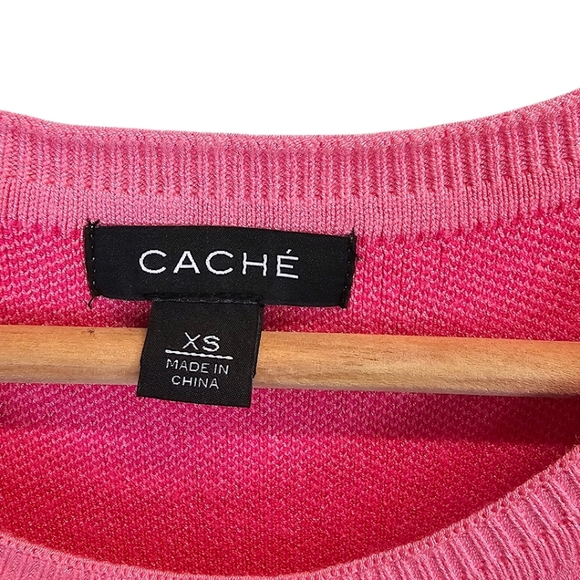 Caché Colorblock Knit Midi Dress Ombre Gradient Bodycon Resort Vacation XS - Picture 12 of 14